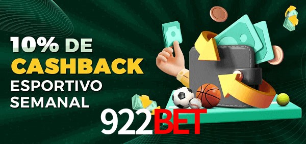 10% de bônus de cashback na 922BET